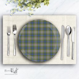 ScotsTee Shop Scottish MacDonell of Glengarry Dress Ancient Ceramic Tartan Plate