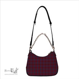 ScotsTee Shop Scottish Nicolson of Tiree & Coll Tartan Handbag Women's Shoulder Bag With Chain