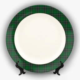 ScotsTee Shop Scottish MacLean of Duart Hunting Ceramic Tartan Plate