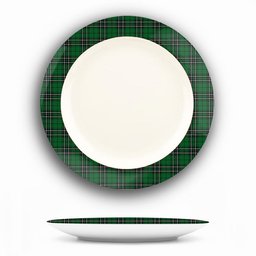 ScotsTee Shop Scottish MacLean of Duart Hunting Ceramic Tartan Plate
