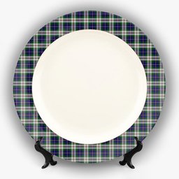 ScotsTee Shop Scottish MacLeod Of Californian Ceramic Tartan Plate