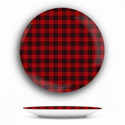 ScotsTee Shop Scottish MacLeod of Raasay Highland Ceramic Tartan Plate