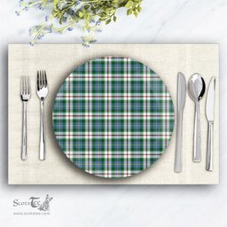ScotsTee Shop Scottish MacLeod Of Californian Ancient Ceramic Tartan Plate