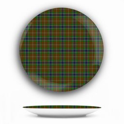 ScotsTee Shop Scottish MacLean of Kingairloch Ceramic Tartan Plate