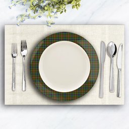 ScotsTee Shop Scottish MacLean of Kingairloch Ceramic Tartan Plate
