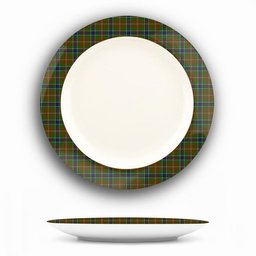 ScotsTee Shop Scottish MacLean of Kingairloch Ceramic Tartan Plate