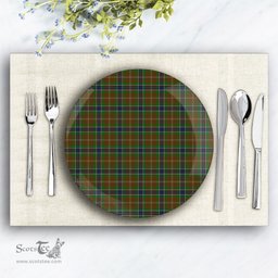 ScotsTee Shop Scottish MacLean of Kingairloch Ceramic Tartan Plate