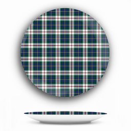 ScotsTee Shop Scottish MacLeod Of Californian Modern Ceramic Tartan Plate