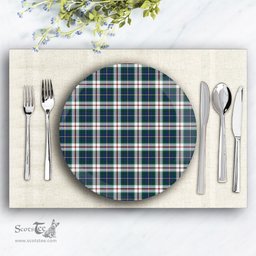 ScotsTee Shop Scottish MacLeod Of Californian Modern Ceramic Tartan Plate