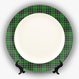 ScotsTee Shop Scottish MacLean of Duart Hunting Ancient Ceramic Tartan Plate