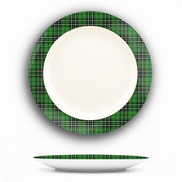 ScotsTee Shop Scottish MacLean of Duart Hunting Ancient Ceramic Tartan Plate