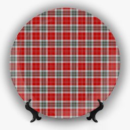 ScotsTee Shop Scottish MacLean of Duart Dress 2 Ceramic Tartan Plate