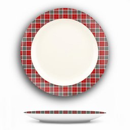 ScotsTee Shop Scottish MacLean of Duart Dress 2 Ceramic Tartan Plate