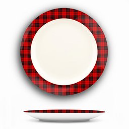 ScotsTee Shop Scottish MacLeod of Raasay SC Ceramic Tartan Plate