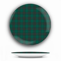ScotsTee Shop Scottish MacLean of Duart Hunting Modern Ceramic Tartan Plate