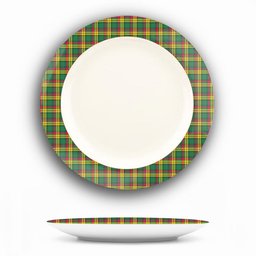 ScotsTee Shop Scottish MacMillan Old Ancient Ceramic Tartan Plate