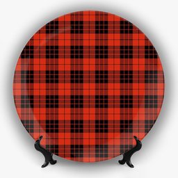 ScotsTee Shop Scottish MacLeod of Raasay Ancient Ceramic Tartan Plate