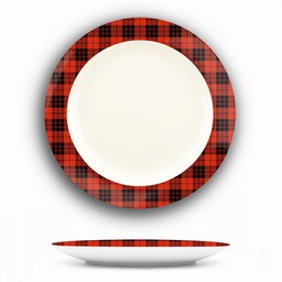 ScotsTee Shop Scottish MacLeod of Raasay Ancient Ceramic Tartan Plate