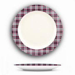 ScotsTee Shop Scottish MacLean of Duart Dress 4 Ceramic Tartan Plate