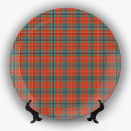 ScotsTee Shop Scottish MacLean of Duart Ancient Ceramic Tartan Plate