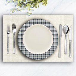 ScotsTee Shop Scottish MacTavish of Dunardry Dress Ceramic Tartan Plate