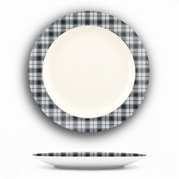 ScotsTee Shop Scottish MacTavish of Dunardry Dress Ceramic Tartan Plate