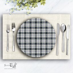 ScotsTee Shop Scottish MacTavish of Dunardry Dress Ceramic Tartan Plate