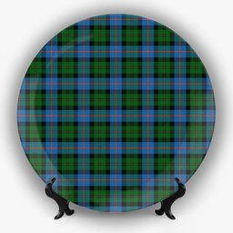 ScotsTee Shop Scottish MacNeil of Barra Chief Ceramic Tartan Plate