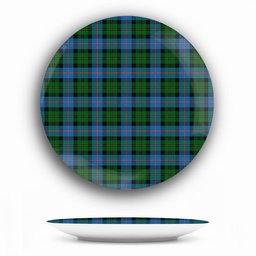 ScotsTee Shop Scottish MacNeil of Barra Chief Ceramic Tartan Plate
