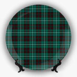 ScotsTee Shop Scottish McAulay of Lewis Modern Ceramic Tartan Plate