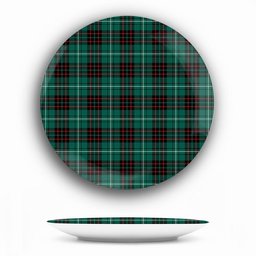 ScotsTee Shop Scottish McAulay of Lewis Modern Ceramic Tartan Plate
