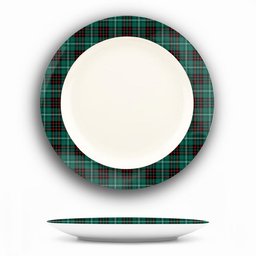 ScotsTee Shop Scottish McAulay of Lewis Modern Ceramic Tartan Plate