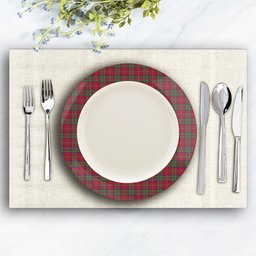 ScotsTee Shop Scottish McDonald of Glencoe Modern Ceramic Tartan Plate