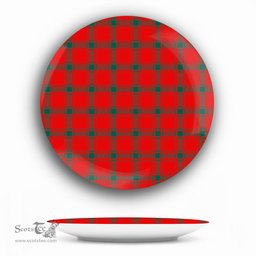 ScotsTee Shop Scottish McDonald of Sleat Modern Ceramic Tartan Plate