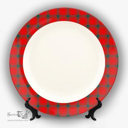 ScotsTee Shop Scottish McDonald of Sleat Modern Ceramic Tartan Plate