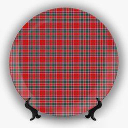 ScotsTee Shop Scottish McDonald of Lochmaddy Modern Ceramic Tartan Plate