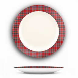 ScotsTee Shop Scottish McDonald of Lochmaddy Modern Ceramic Tartan Plate