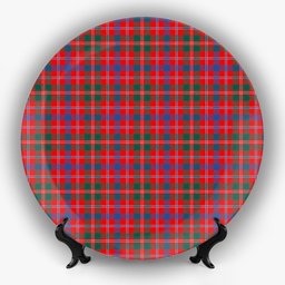 ScotsTee Shop Scottish McDonald of Glenaladale Modern Ceramic Tartan Plate
