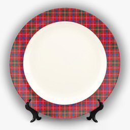 ScotsTee Shop Scottish McDonald of Glenaladale Modern Ceramic Tartan Plate