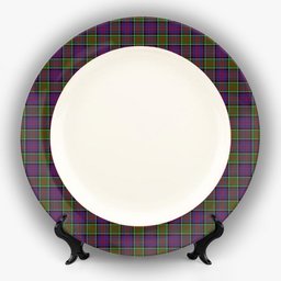 ScotsTee Shop Scottish McDonald of Clan Ranald Modern Ceramic Tartan Plate