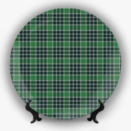 ScotsTee Shop Scottish McDonald Lord of the Isles Hunting Modern Ceramic Tartan Plate