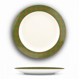 ScotsTee Shop Scottish McAlister of Glenbarr Hunting Modern Ceramic Tartan Plate