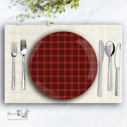 ScotsTee Shop Scottish McDonald of Ardnamurchan Ceramic Tartan Plate
