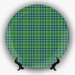 ScotsTee Shop Scottish McDonald Lord of the Isles Hunting Ancient Ceramic Tartan Plate