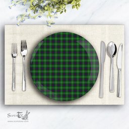 ScotsTee Shop Scottish McDonald of The Isles  Ceramic Tartan Plate