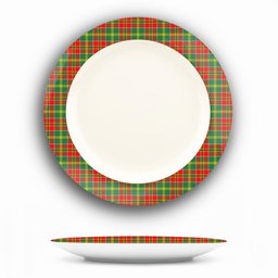 ScotsTee Shop Scottish McDonald of Kingsburgh Modern Ceramic Tartan Plate