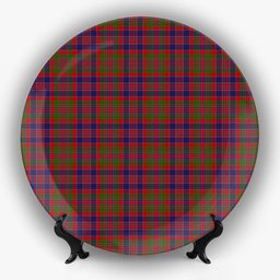 ScotsTee Shop Scottish McDonald of Boisdale Ceramic Tartan Plate