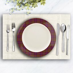 ScotsTee Shop Scottish McDonald of Boisdale Ceramic Tartan Plate