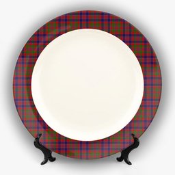 ScotsTee Shop Scottish McDonald of Boisdale Ceramic Tartan Plate