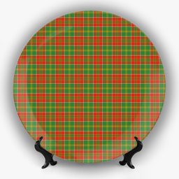 ScotsTee Shop Scottish McDonald of Kingsburgh Ancient Ceramic Tartan Plate